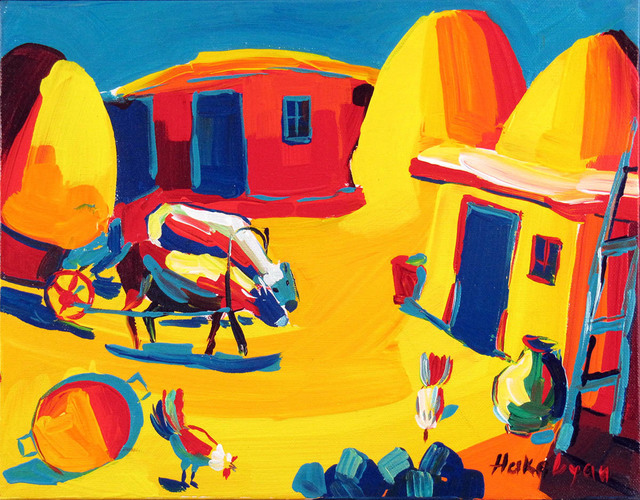 Harout Hakobyan, ‘Hay Cart’, ca. 2000, Painting, Oil on Canvas, Janus Galleries