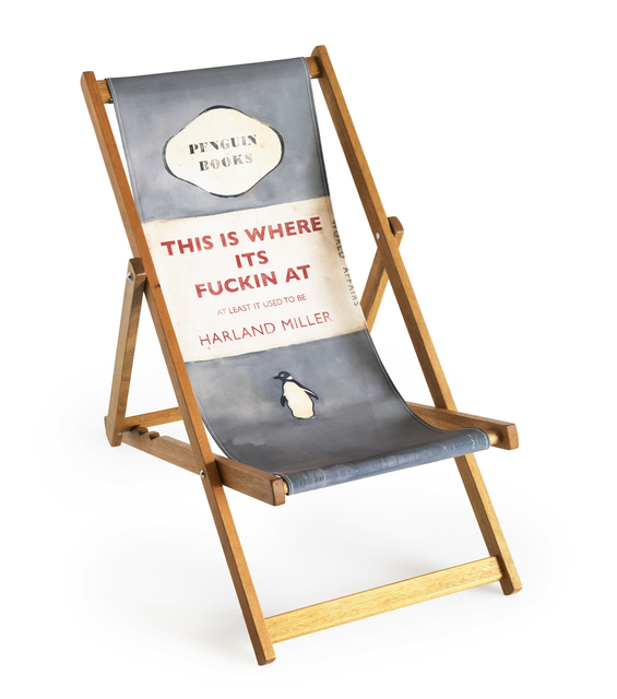 Harland Miller This Is Where It S Fucking At Deck Chair 2013 Artsy