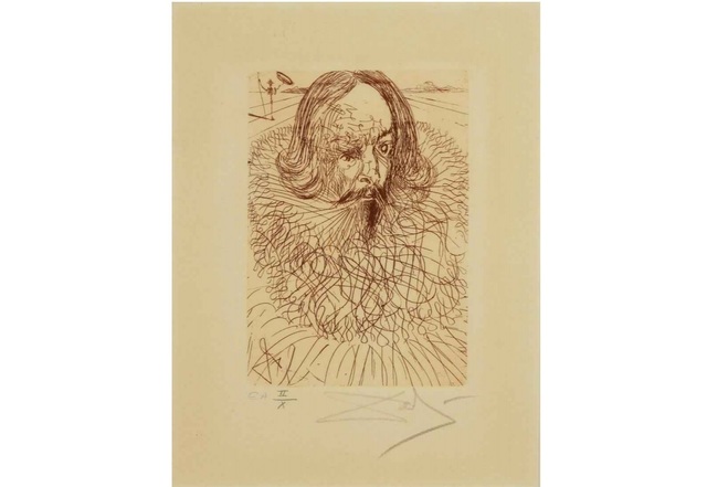 Salvador Dalí, ‘Cervantes’, ca. 1960, Print, Etching, Leviton Fine Art