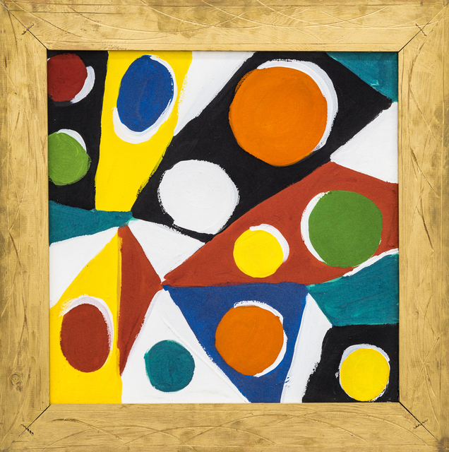 Kim MacConnel, ‘Sewamende’, 1991, Painting, Cotton flocking and acrylic on canvas, painted carved wood frame, Rosamund Felsen Gallery
