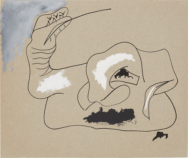 Arshile Gorky, ‘Untitled (Drawing for 'Young Cherry Secured against Hares')’, 1945, Drawing, Collage or other Work on Paper, India ink and gouache on grey paper, Phillips