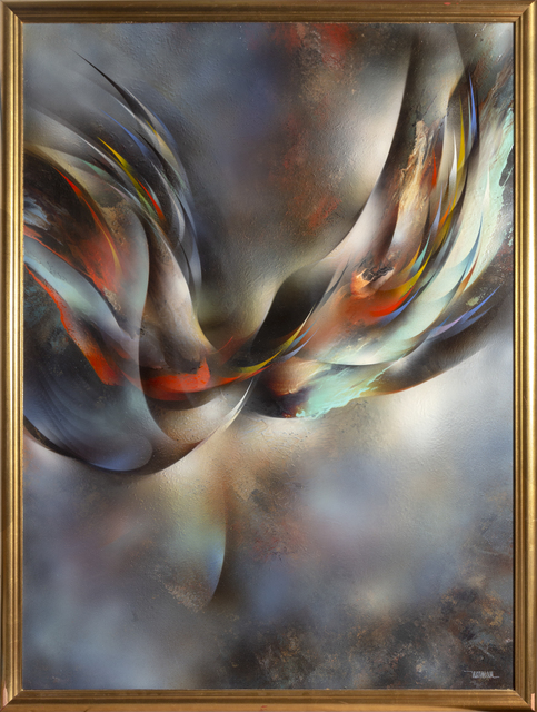 Leonardo Nierman, ‘Eternal Flight’, 1980, Painting, Oil on Masonite, RoGallery