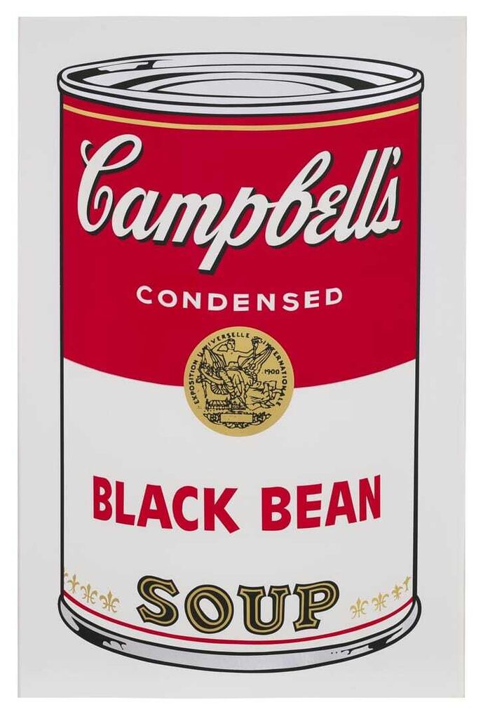Andy Warhol - Black Bean, from Campbell's Soup I