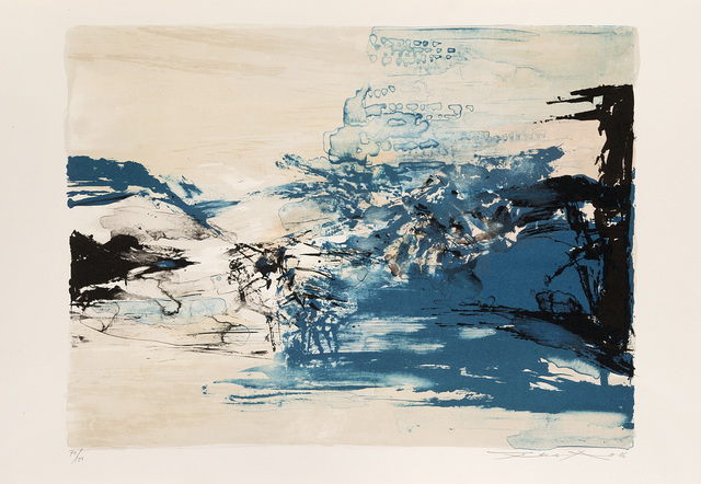 Zao Wou-Ki 趙無極, ‘Senza titolo’, 1986, Print, Color silkscreen, Il Ponte