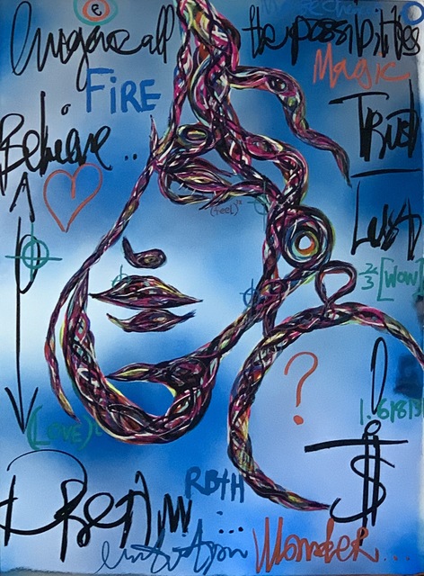 Brendan Murphy, ‘Beauty’, 2019, Painting, Oil, Acrylic, and Gouache on Silver Based Metallic Chrome Panel, Contessa Gallery