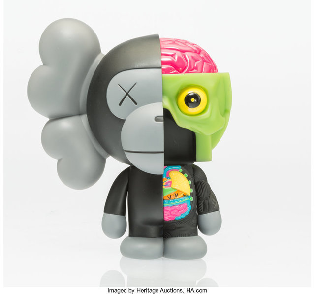 KAWS, ‘Dissected Milo (Black)’, 2011, Sculpture, Painted cast vinyl, Heritage Auctions