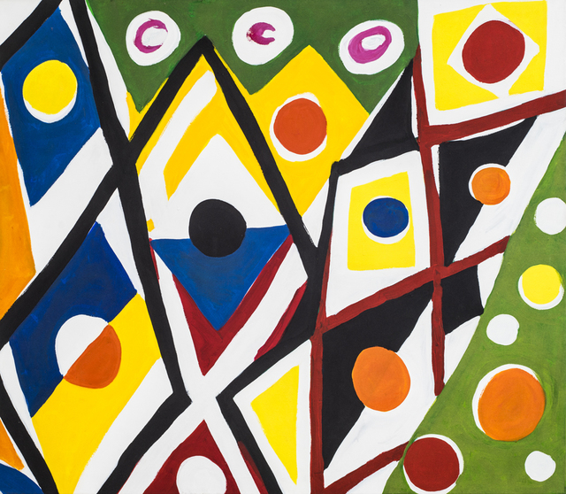 Kim MacConnel, ‘Bamilde’, 1988, Painting, Cotton flocking and acrylic on canvas, Rosamund Felsen Gallery