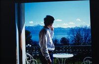 David H. on the terrace, Hotel Beau Rivage Palace, Lausanne