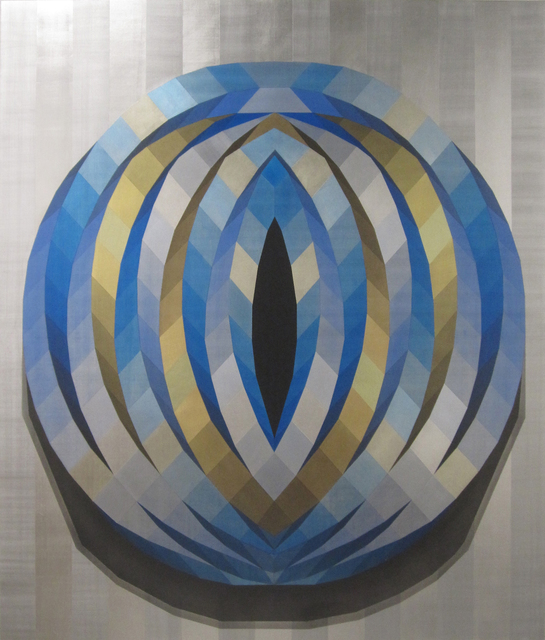 Gianluca Franzese, ‘Malocchio’, 2018, Painting, Aluminum, silver, 12k white gold, 18k gold, and 22k gold leaf with acrylic glazes on panel, K. Imperial Fine Art