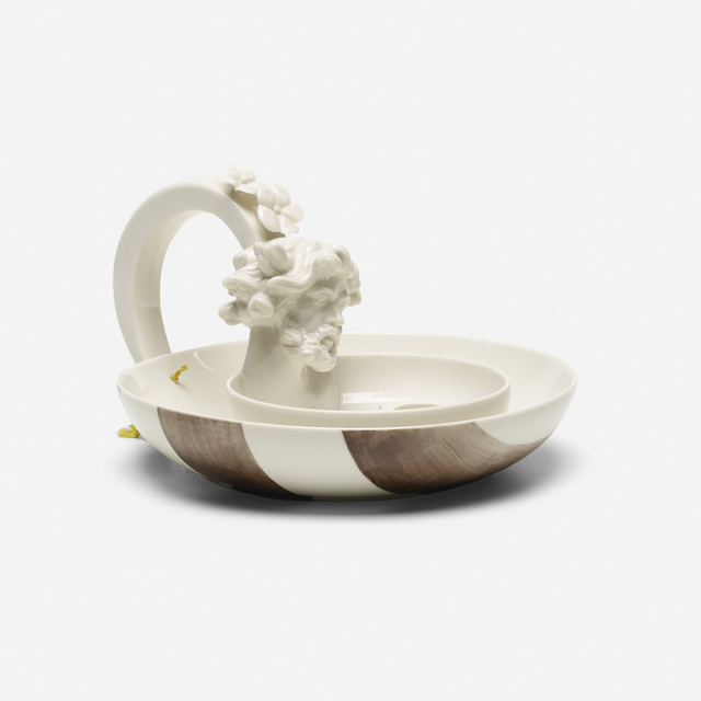 Nymphenburg Porcelain Manufactory, ‘Winter candleholder’, 2007, Design/Decorative Art, Hand-painted porcelain, silk string, Rago/Wright