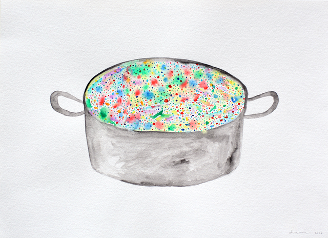 Nobuhiro Shimura, ‘Drawing for bucket garden’, 2020, Drawing, Collage or other Work on Paper, Watercolor on paper, Yuka Tsuruno Gallery