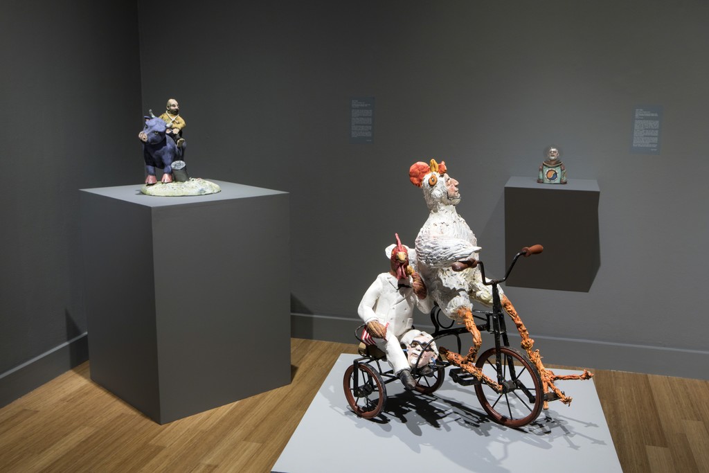 Small Works, Tall Tales. Installation view at the Virginia Museum of Contemporary Art. Photograph by Glen McClure Small Works, Tall Tales. Installation view at the Virginia Museum of Contemporary Art. Photograph by Glen McClure