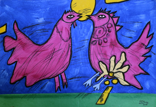 Corneille, ‘La vie en rose’, 2008, Galerie Christiane Vallé