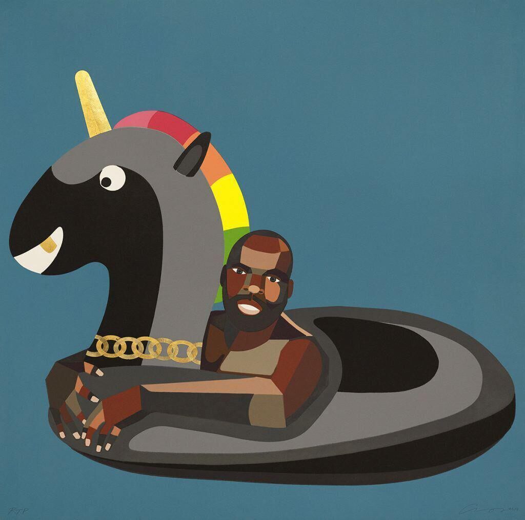 Derrick Adams - Self Portrait on Float