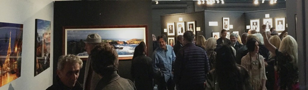 Opening reception, shot from back gallery Opening reception, shot from back gallery