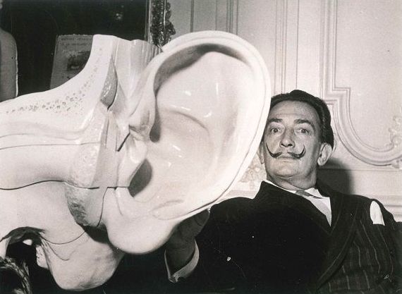 Salvador Dalí, ‘The Famous Surrealist Painter and the Replica of the Ear’, End of 1960s, Wallector