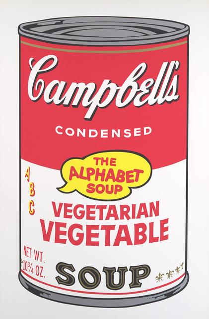 Andy Warhol, ‘Vegetarian Vegetable, from Campbell's Soup II’, 1969, Print, Screenprint in colors, on smooth wove paper, Provocateur Gallery