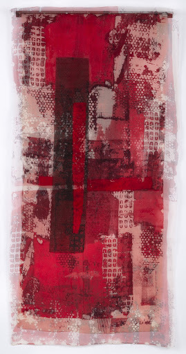 Dianne Koppisch Hricko, ‘Beirut’, 2018, Mixed Media, Silk organza, crepe, MX dyes, Plastic Mesh, Commercially dyed Dupioni, steel angle iron, magnets, InLiquid