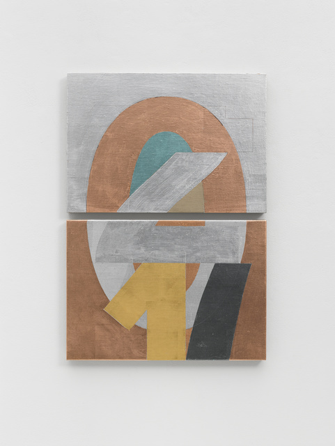 Darren Almond, ‘Portrait III’, 2018, Painting, Aluminium, copper, gold, pewter, silver, mineral paint and graphite on linen, White Cube