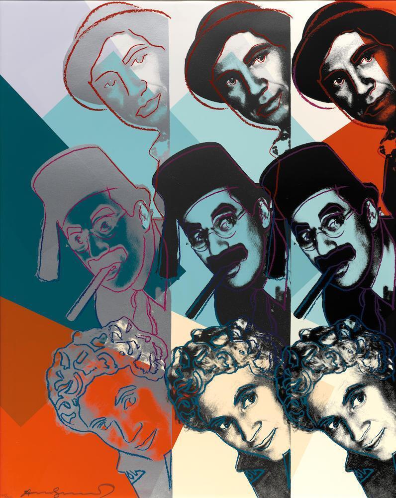 Andy Warhol - Marx Brothers, from Ten Portraits of Jews of the Twentieth Century (Feldman & Schellmann II.232)