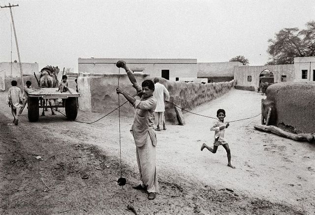 Raghu Rai, ‘Lunkaransar Village’, 1989, Photography, Digital scan of photographic negative on archival paper, Aicon Gallery