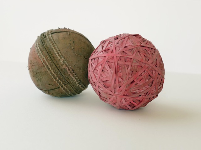Pavel Büchler, ‘This and That’, 2011, Sculpture, Rubber ball, circket ball, annex14