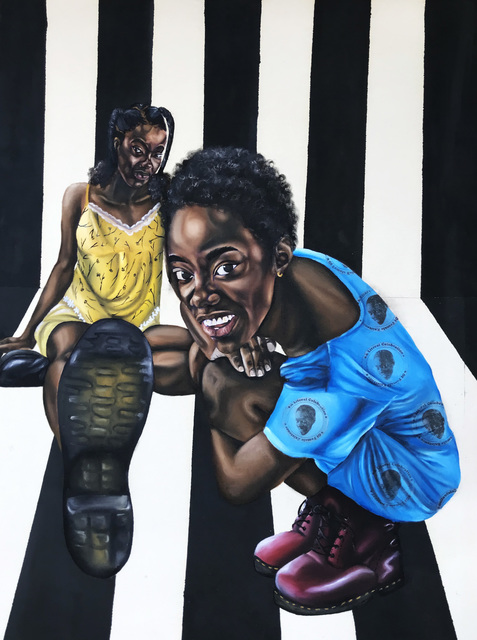 Ekene Emeka Maduka, ‘This on no be Close-up’, 2020, Painting, Oil on canvas, Ross-Sutton Gallery