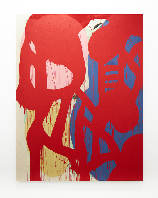 Gary Schlingheider, ‘flin flon small’, 2020, Painting, Acrylic, lacquer on canvas, galerie burster