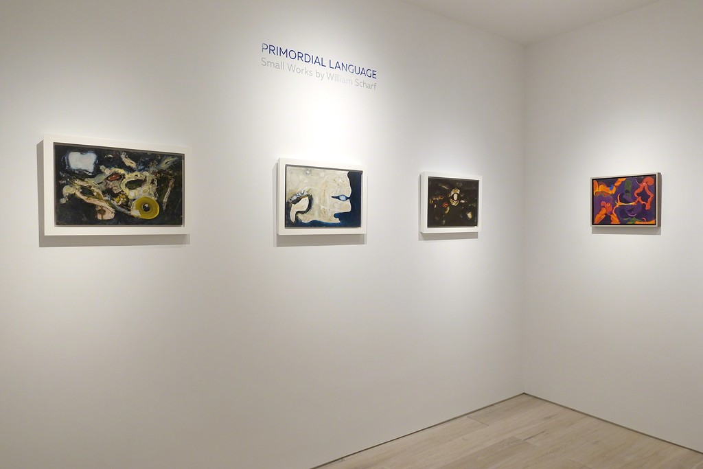Installation view - Primordial Language: Small Works by William Scharf Installation view - Primordial Language: Small Works by William Scharf