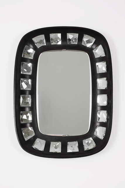 Max Ingrand, ‘Mirror Model 2045’, 1957, Design/Decorative Art, Back polished wood frame, set-in mirrored facet cut glasses, Giustini/Stagetti Galleria O. Roma