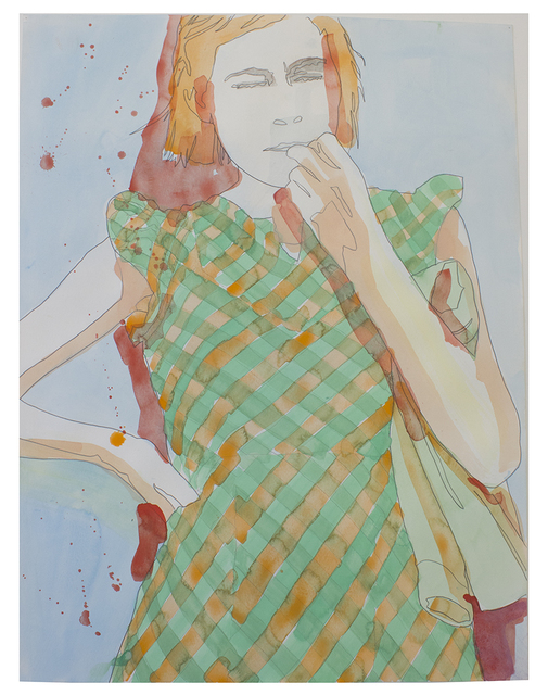 Francis Ruyter, ‘Dorothea Lange: A mother in California who with her husband and her two children will be returned to Oklahoma by the Relief Administration. This family had lost a two-year-old baby during the winter as a result of exposure’, 2016, Painting, Gouache and Pencil on Watercolor Paper, Galeria Senda