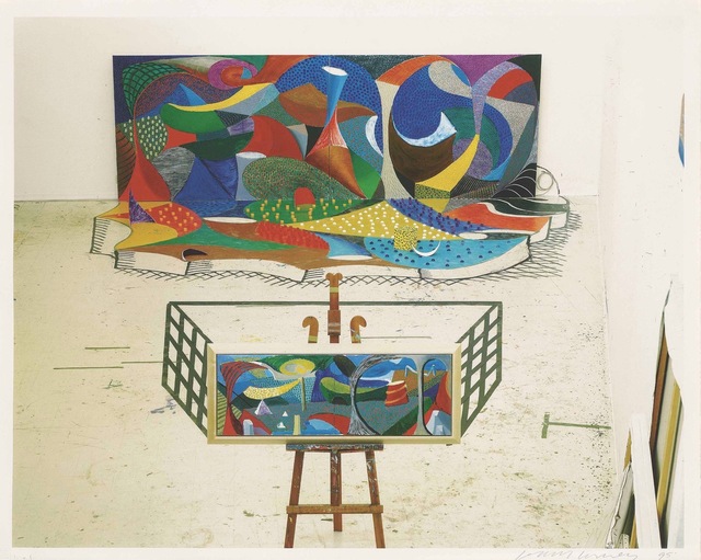 David Hockney, ‘The studio, March 28th’, 1995, Print, Inkjet print, Kunzt Gallery