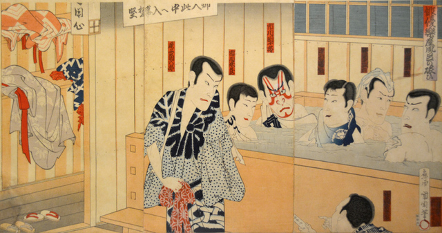 Toyohara Kunichika, ‘Actors After A Performance’, ca. 1880, Ronin Gallery