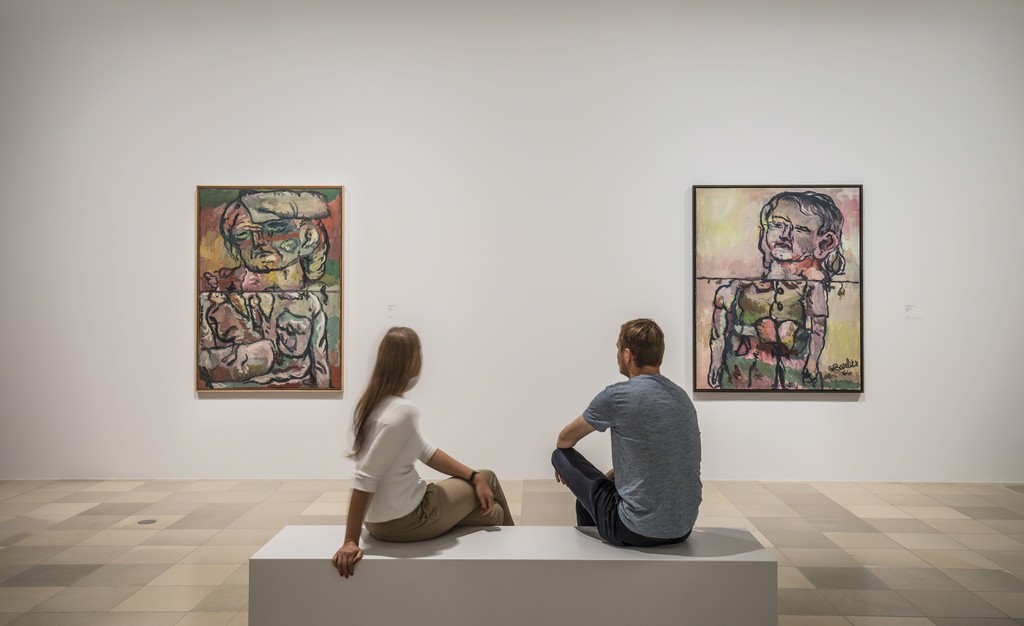 Exhibition view "Georg Baselitz. The Heroes" Photo: Städel Museum (2016) Exhibition view "Georg Baselitz. The Heroes" Photo: Städel Museum (2016)
