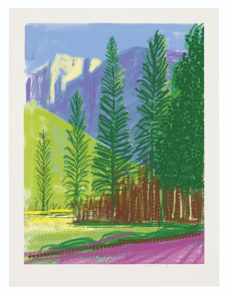 David Hockney - Untitled No. 12, from: The Yosemite Suite