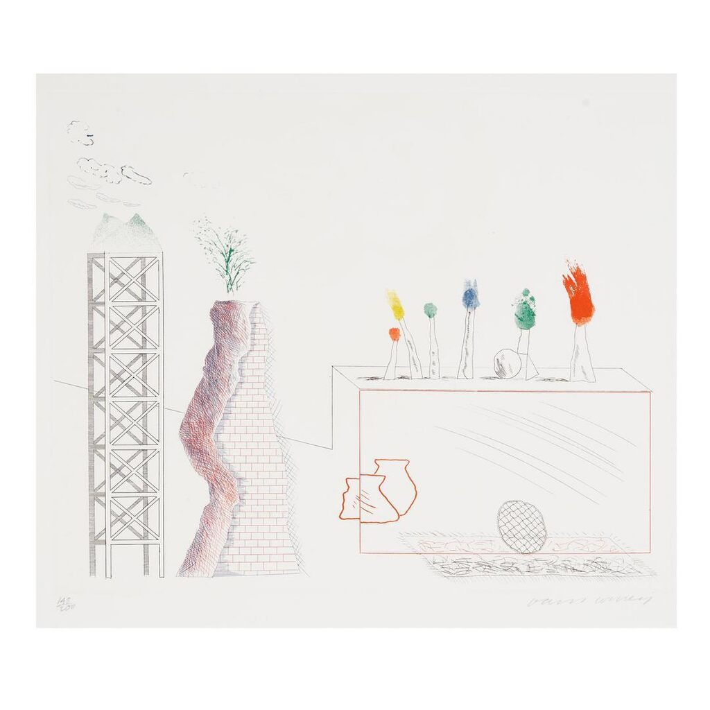 David Hockney - A Tune, from The Blue Guitar (MCAT 180, SAC 201)