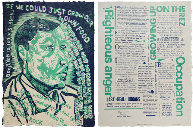 Daniel Heyman, ‘In Our Own Words: Native Impressions: We Can Be Self-Sufficient’, 2015-2016, Cade Tompkins Projects