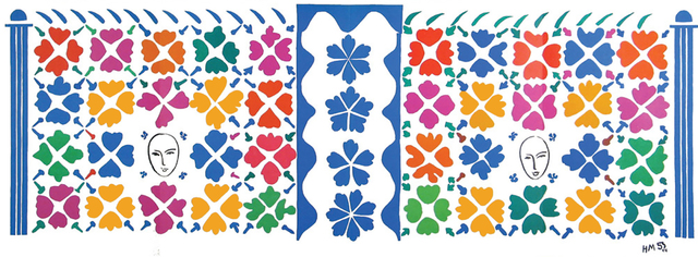 Henri Matisse, ‘Decoration Masques’, 1953, Print, Color lithograph, Hans den Hollander Prints