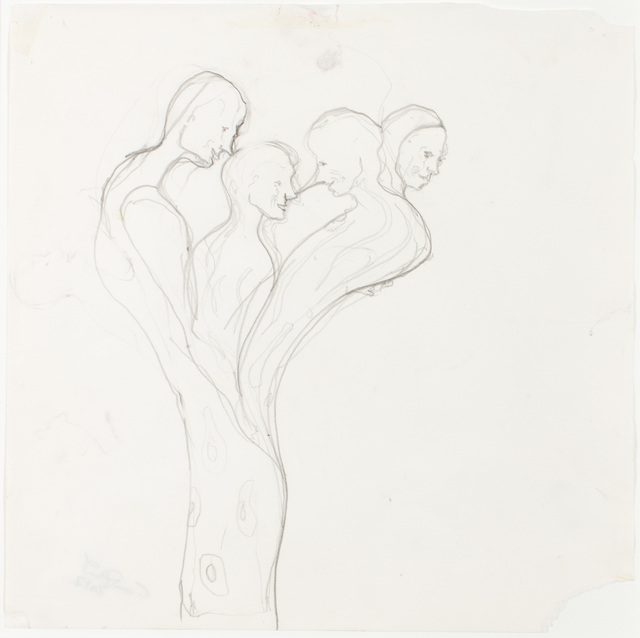 Enrico David, ‘"Untitled"’, 2017, Drawing, Collage or other Work on Paper, Pencil on paper, Michael Werner Gallery