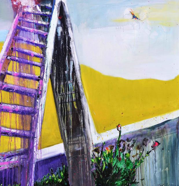 Frank David Valdés, ‘Notions of poetry’, 2019, Painting, Mixed media on canvas, ArteMorfosis - Cuban Art Platform