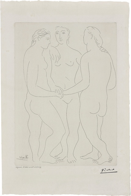 Pablo Picasso, ‘Les Trois amies (The Three Friends)’, 1927, Print, Etching, on Japanese laid paper, with full margins., Phillips