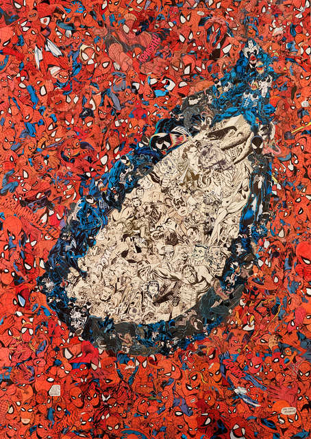 Mr Garcin, ‘Spider Eye’, 2011, Drawing, Collage or other Work on Paper, Collage on paper, Galerie Christiane Vallé