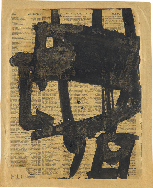 Franz Kline, ‘Untitled’, circa 1950, Phillips