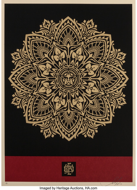 Shepard Fairey (OBEY), ‘Mandala Ornament (Red/Gold)’, 2010, Heritage Auctions