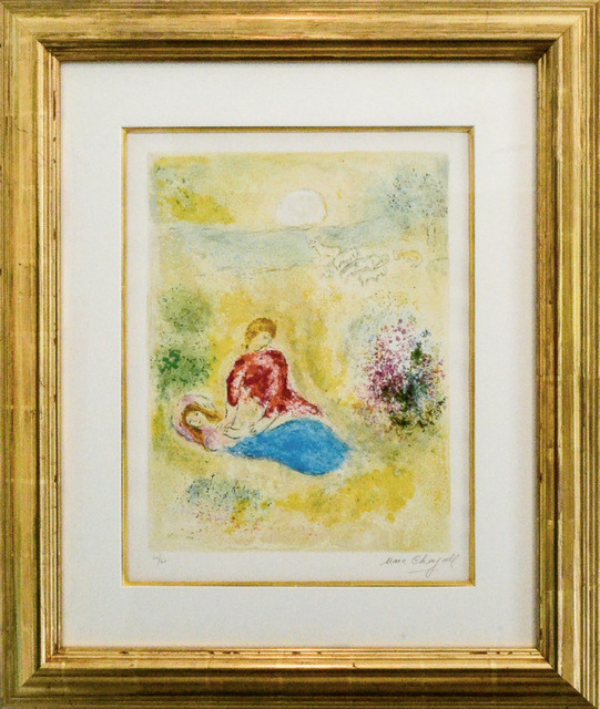 Marc Chagall, ‘The Little Swallow (Daphnis and Chloe Suite)’, 1961, Print, Original lithograph printed in colors on Arches wove paper, Galerie d'Orsay