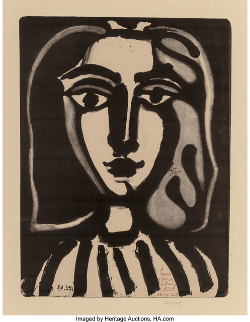 Pablo Picasso, ‘Jeune Femme (from Lithographies pour le centenaire de l'imprimerie Mourlot)’, 1949, Heritage Auctions