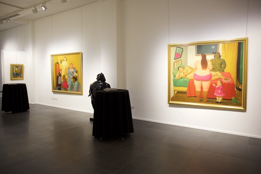 Left to right: Uomo con fisarmonica (2004); Family (201); La poupée (1977); The Whore House (2009) Left to right: Uomo con fisarmonica (2004); Family (201); La poupée (1977); The Whore House (2009)