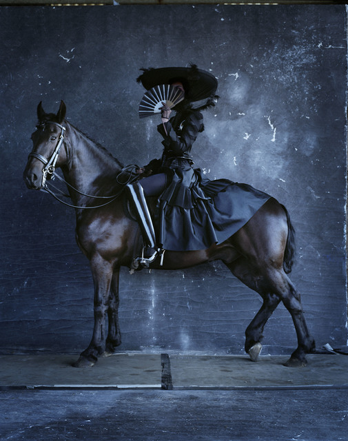 Tim Walker, ‘Erin O’Connor on Prince, Fashion: Giles & No. 21 Charleston Farmhouse, East Sussex, ’, 2015, Print, Archival Pigment print on Harman FB Gloss, Michael Hoppen Gallery