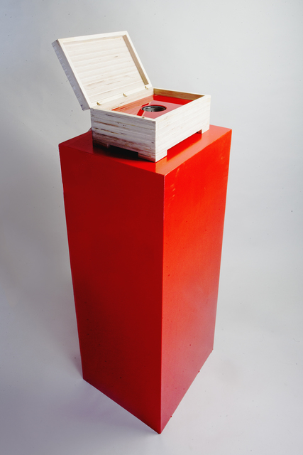 Coke Wisdom O'Neal, ‘Speakerbox 2 (Black Dynamite)’, 2016, Mixed Media, Wood, Plexiglass, Speaker, Mp3 player, Kristin Sancken