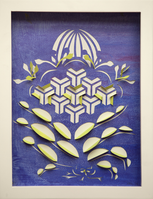 Katerina Lanfranco, ‘Indigo dome’, 2014, Mixed Media, Acrylic on cut paper, Nancy Hoffman Gallery